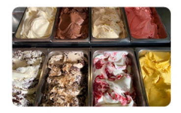Beschallungsanlage für ein kleines Eis-Café