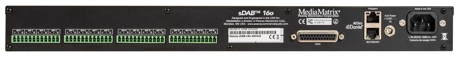 Peavey MediaMatrix sDAB 16o