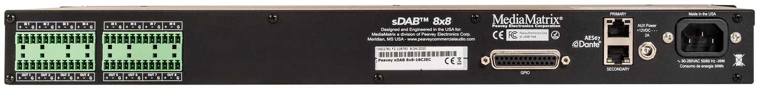 Peavey MediaMatrix sDAB 8x8