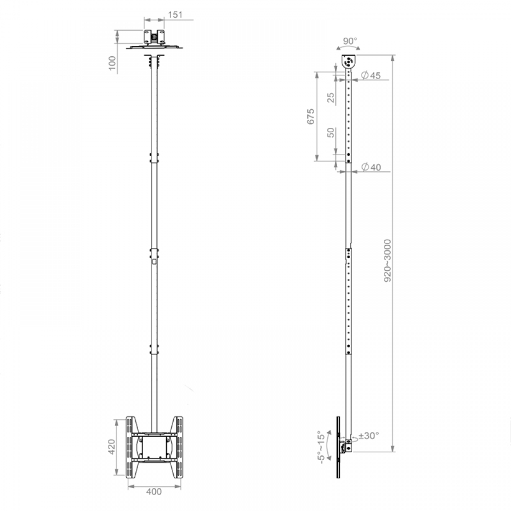 t&mMount DH Single-M