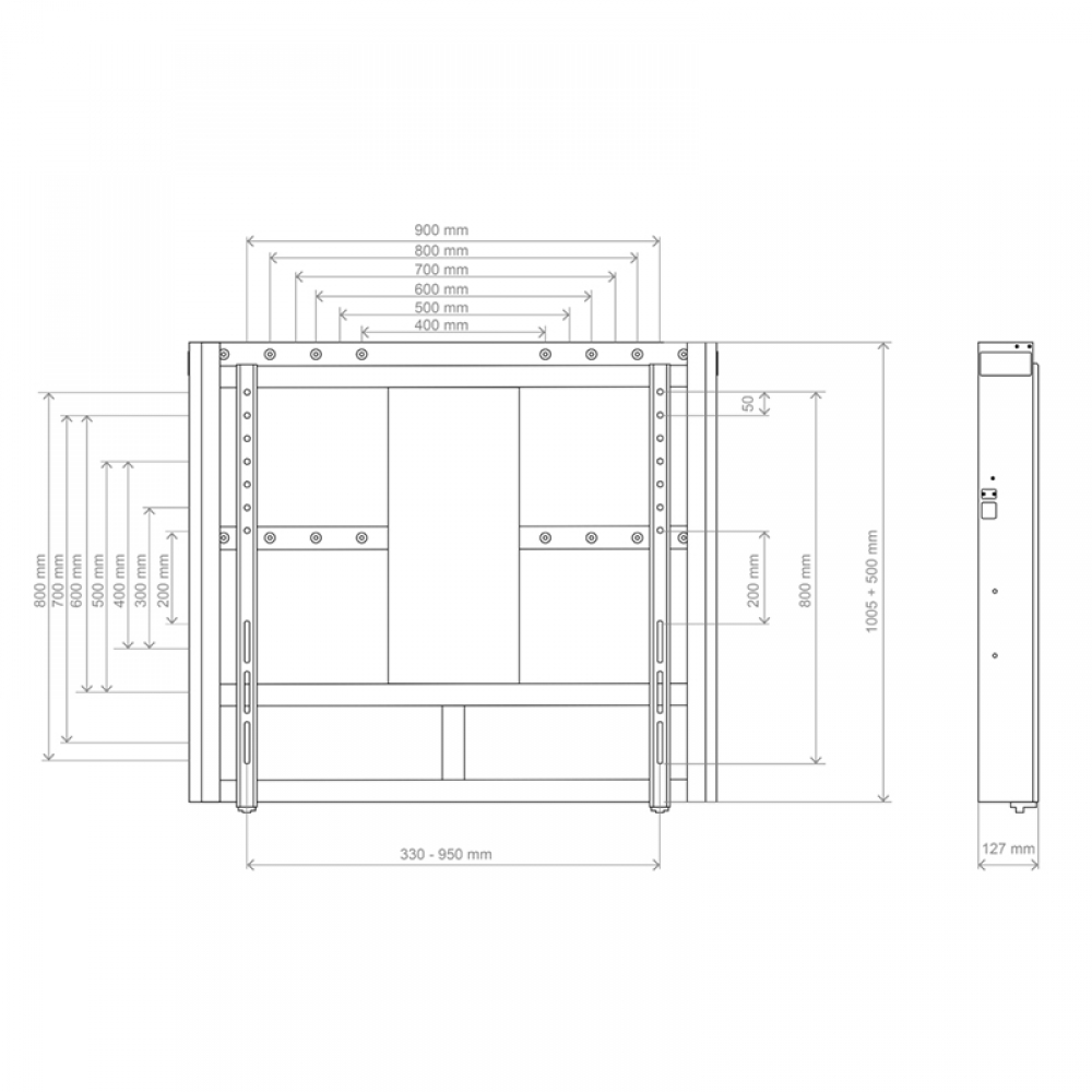 t&mMount Motor Wall HD-160